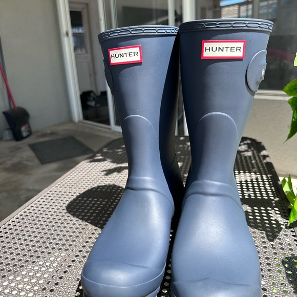 Hunter Navy Short Rain Boots - Picture 8 of 10